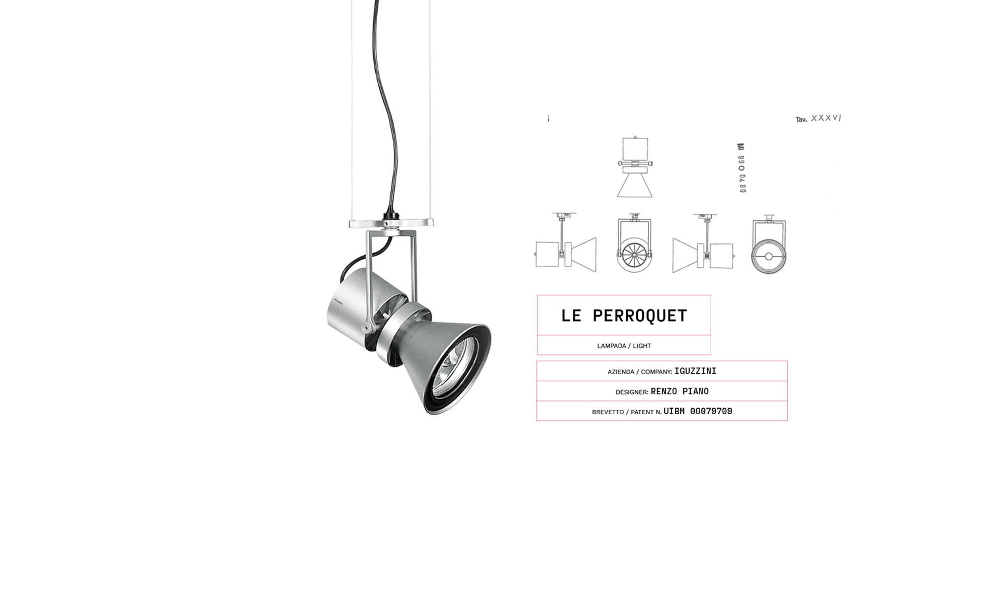 Le Perroquet by iGuzzini selected for The Italian Genius exhibition at the MISE headquarters