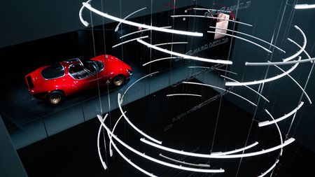 Alfa Romeo DNA by iGuzzini lights up Milan's museum weekend
