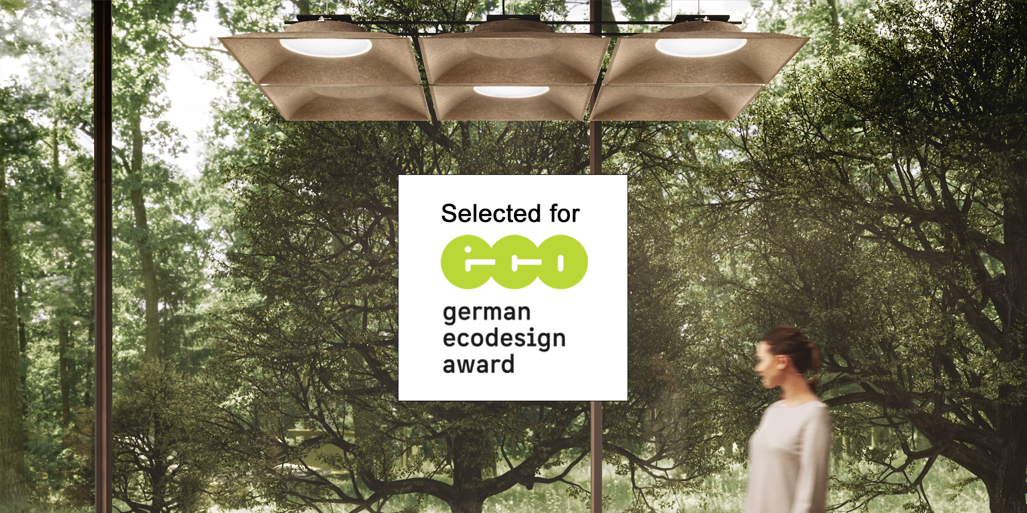 Light Shed Linen, the first professional lighting product made of linen, has successfully passed the first selection step of the German Ecodesign Award