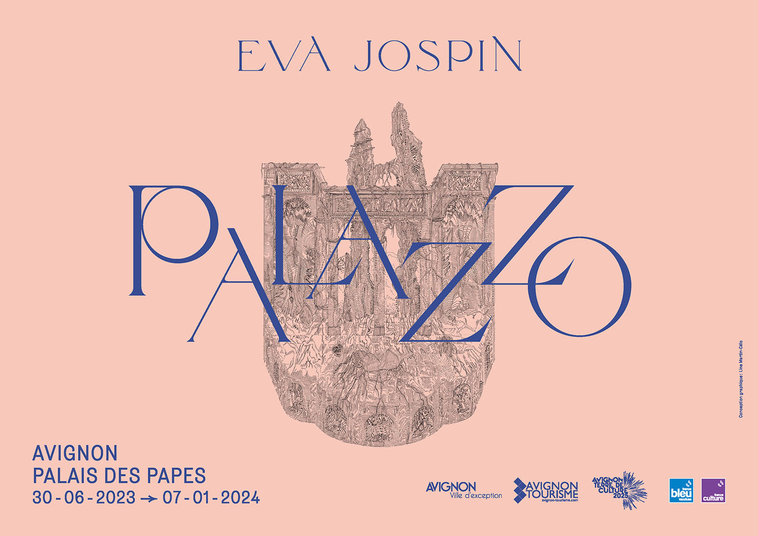 Exposition de l'artiste Eva Jospin au Palais des Papes