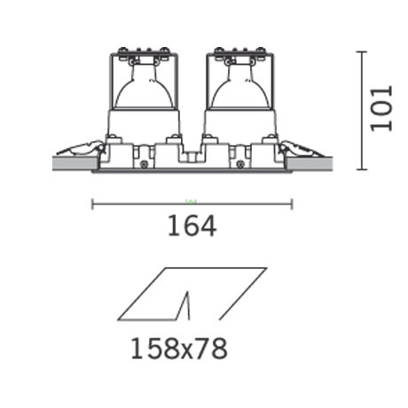 158x78 - Adjustable
