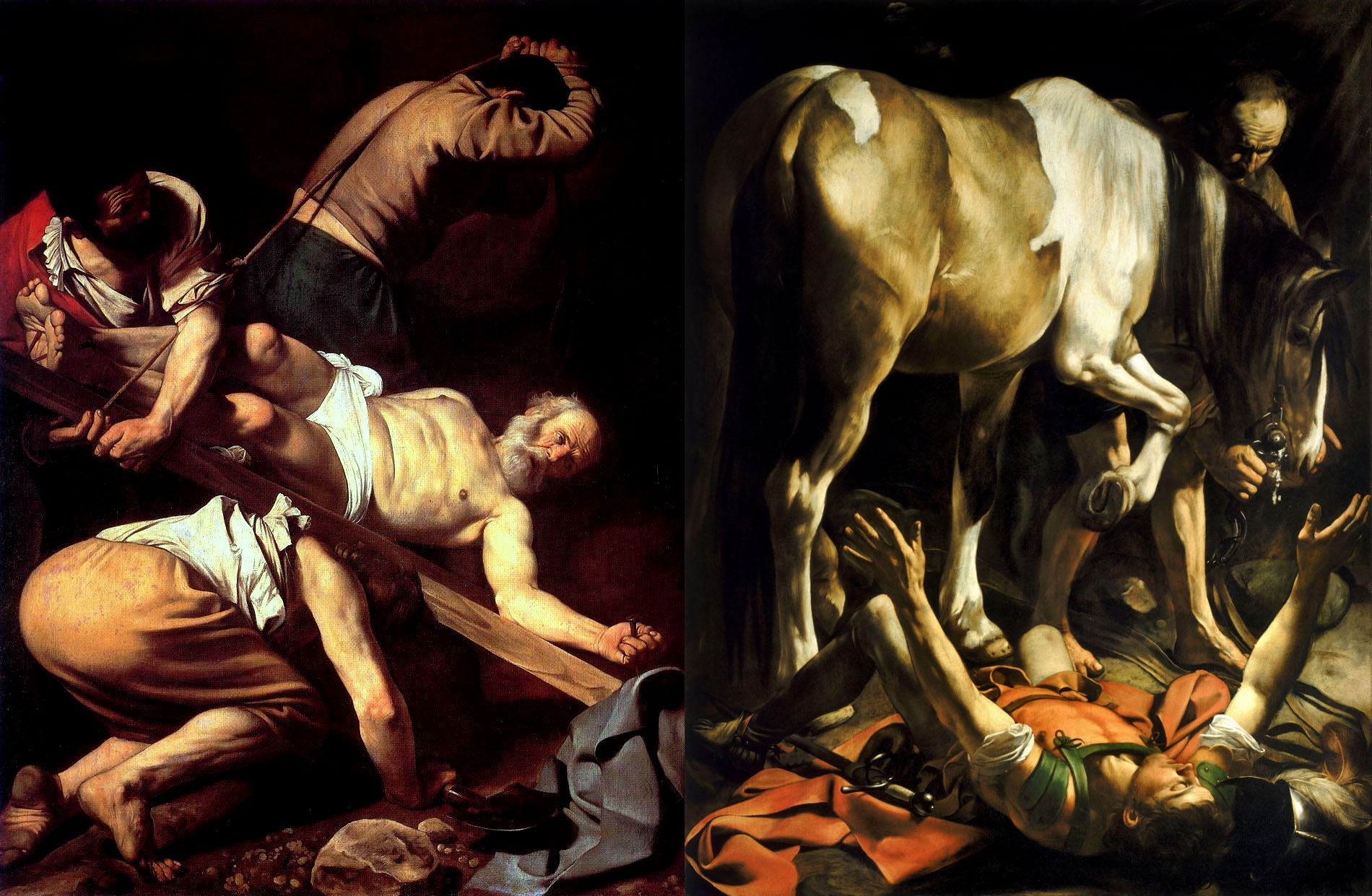 Caravaggio and Vermeer: shadow and light