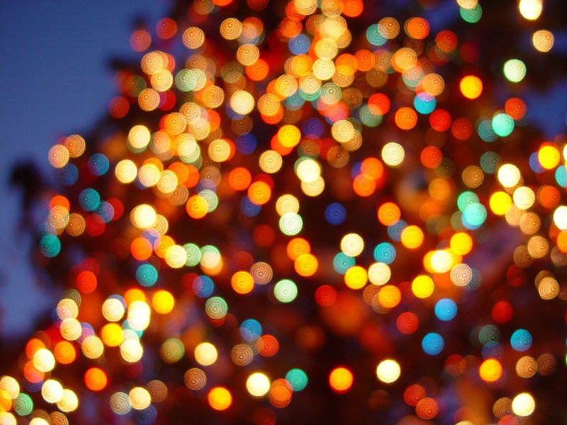 Christmas on sale lights wallpaper